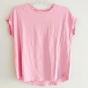 J Jill | Cotton Slub Tee Womens XS Pink Dolman Short Sleeves Pullover Top